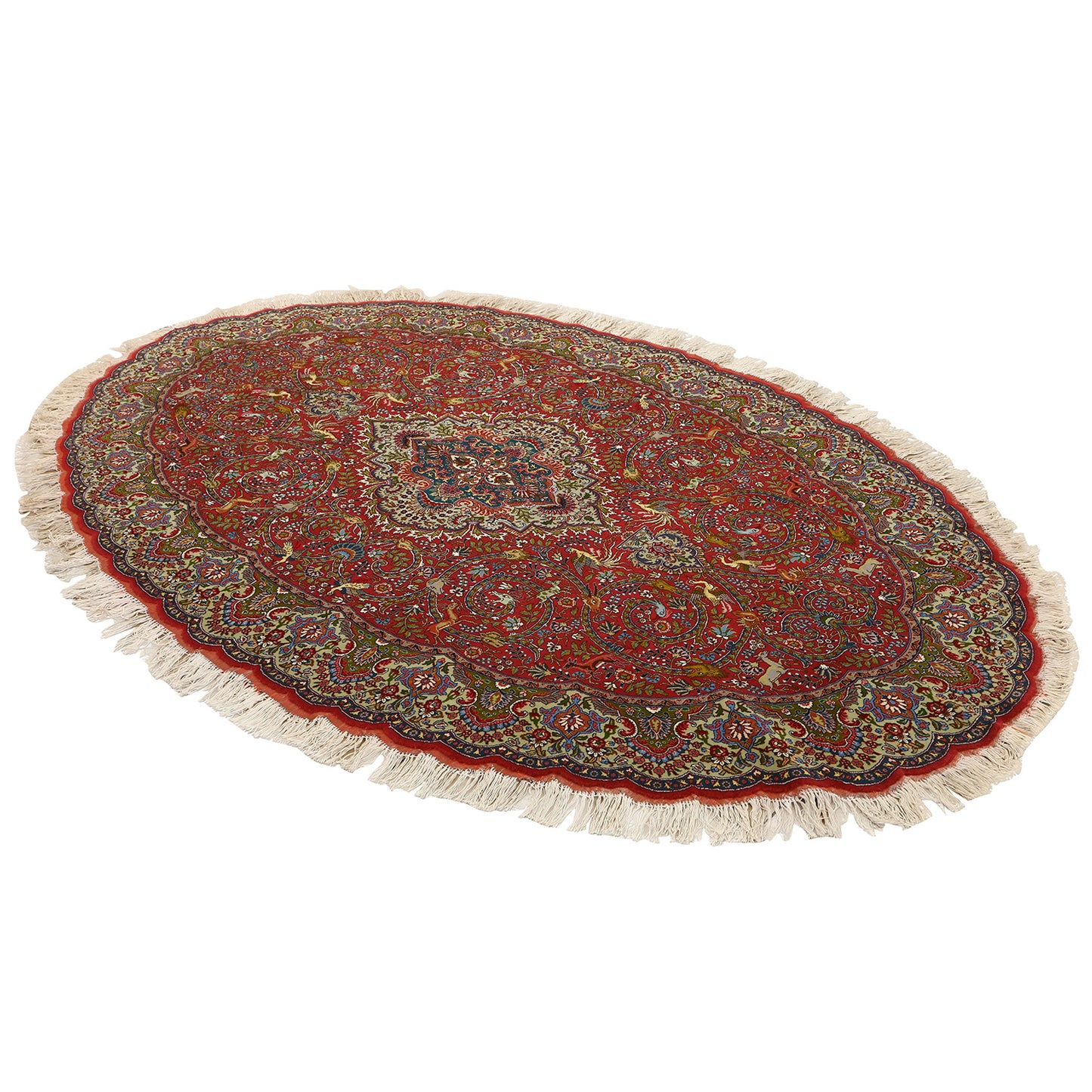 Vintage Tabriz Oval 9'2 X 6' 77008