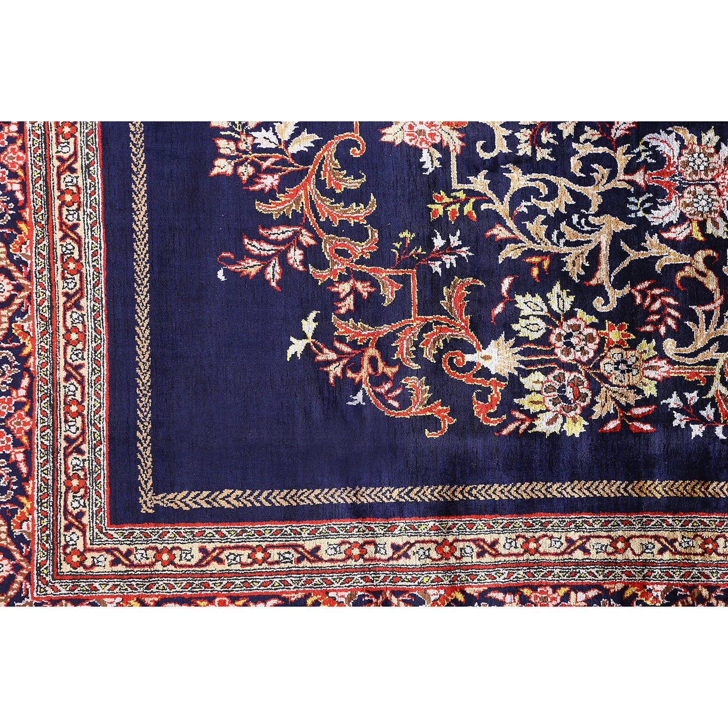 Antique Kashan Silk 9'11 X 6'3 6048