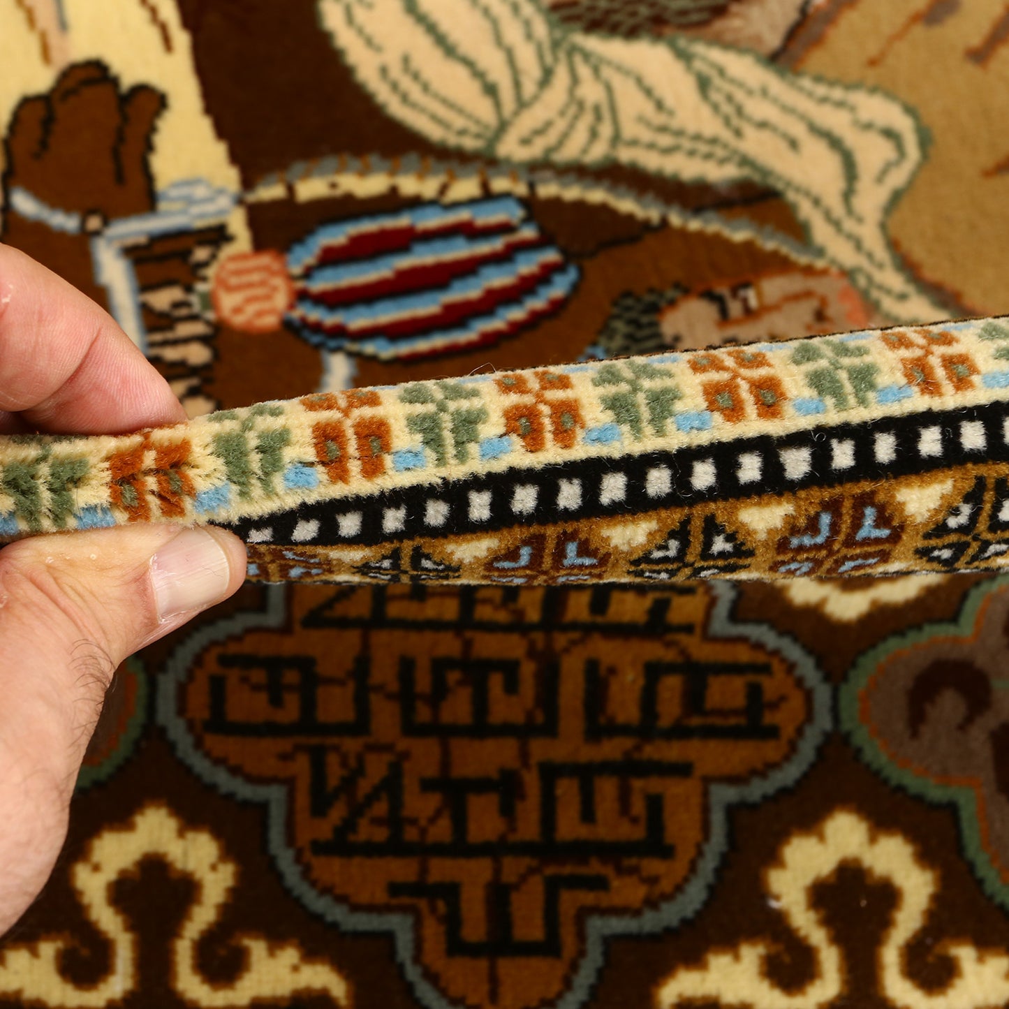 Vintage Qom Pictorial 8'5 X 6'4 4236