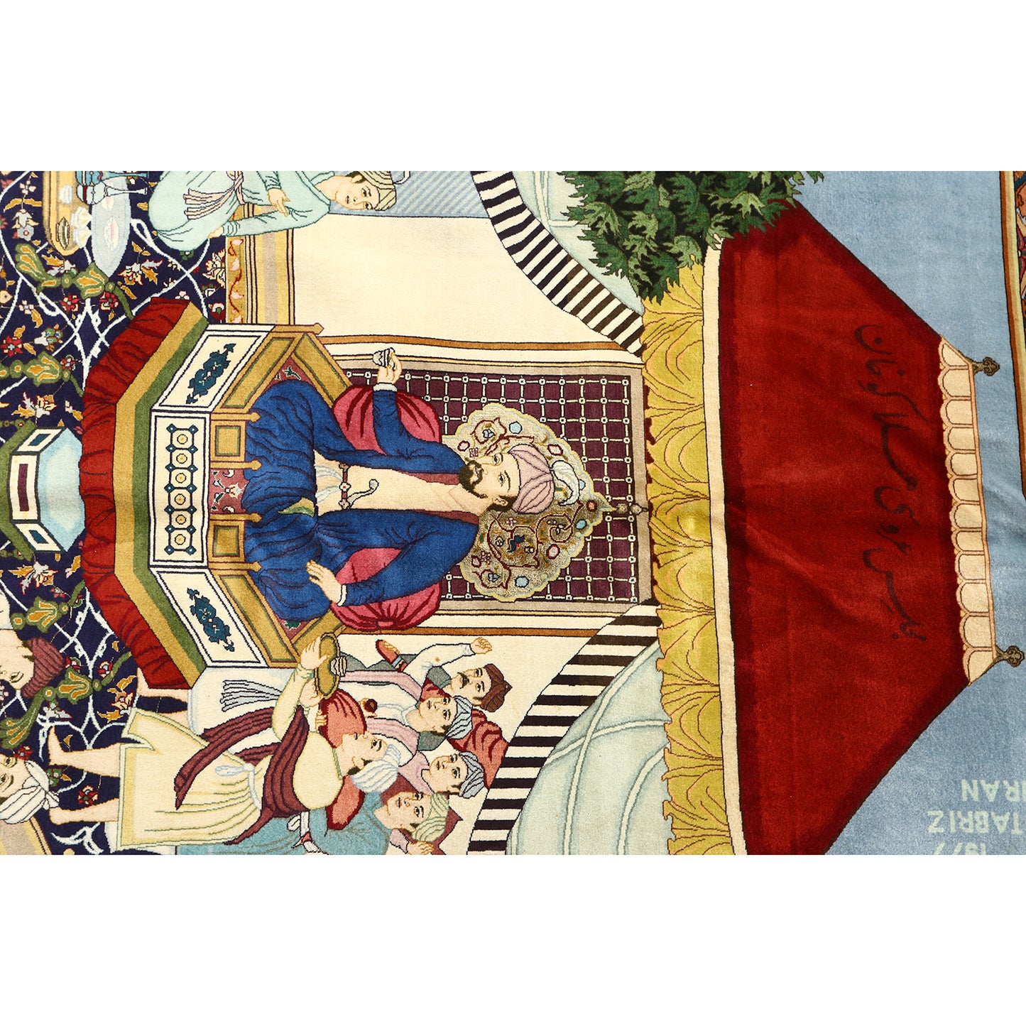 Vintage Tabriz Pictorial 9'5 X 6'9 3496