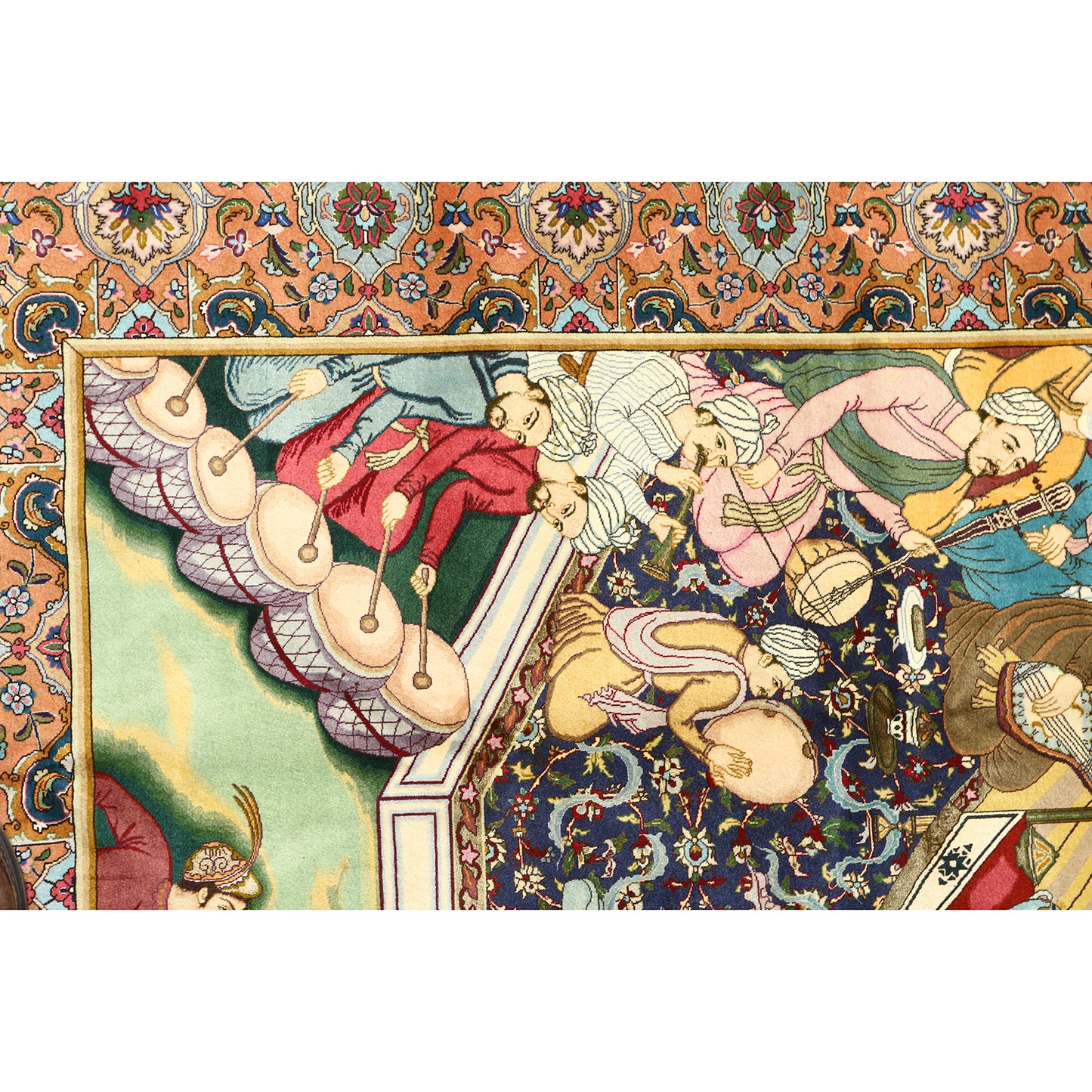 Vintage Tabriz Pictorial 9'5 X 6'9 3496