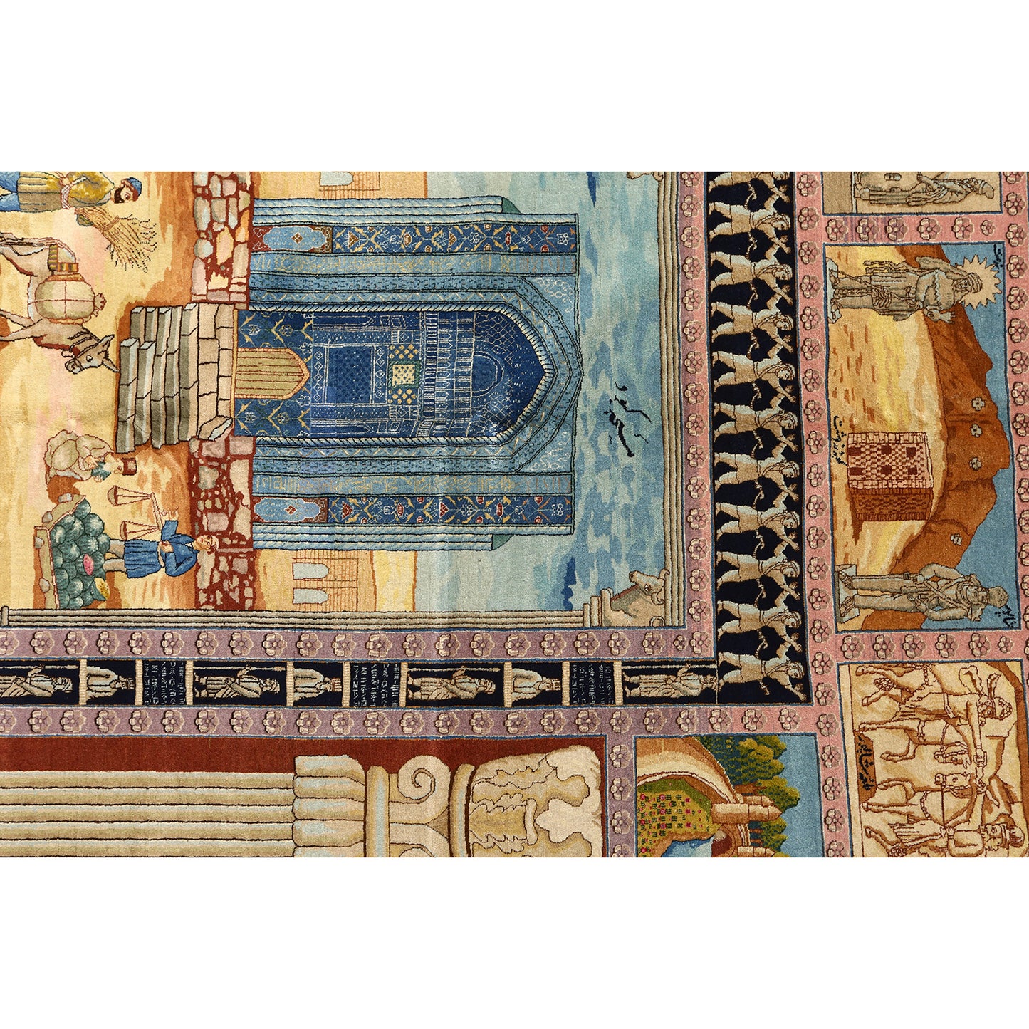 Antique Tabriz Four Seasons 11' X 8' 4116