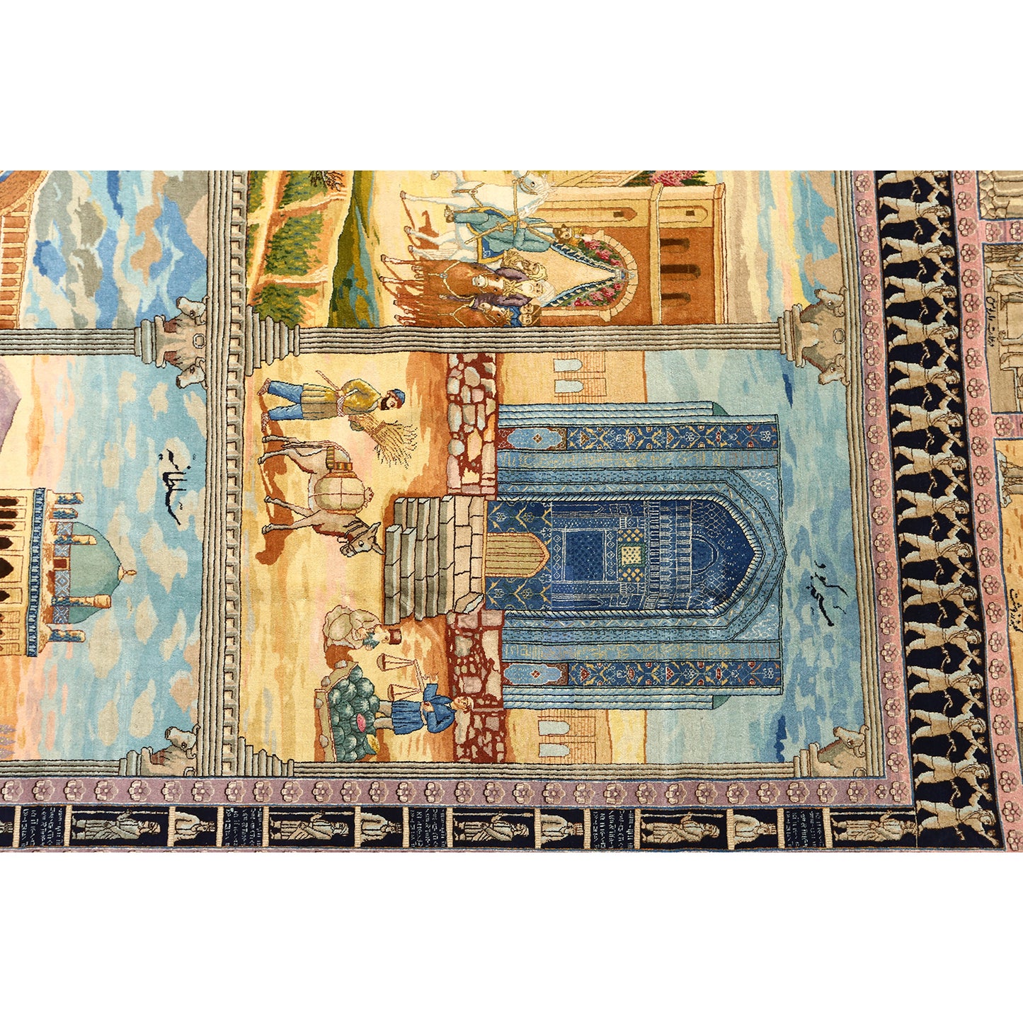 Antique Tabriz Four Seasons 11' X 8' 4116
