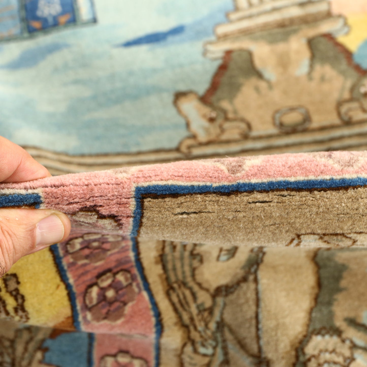 Antique Tabriz Four Seasons 11' X 8' 4116