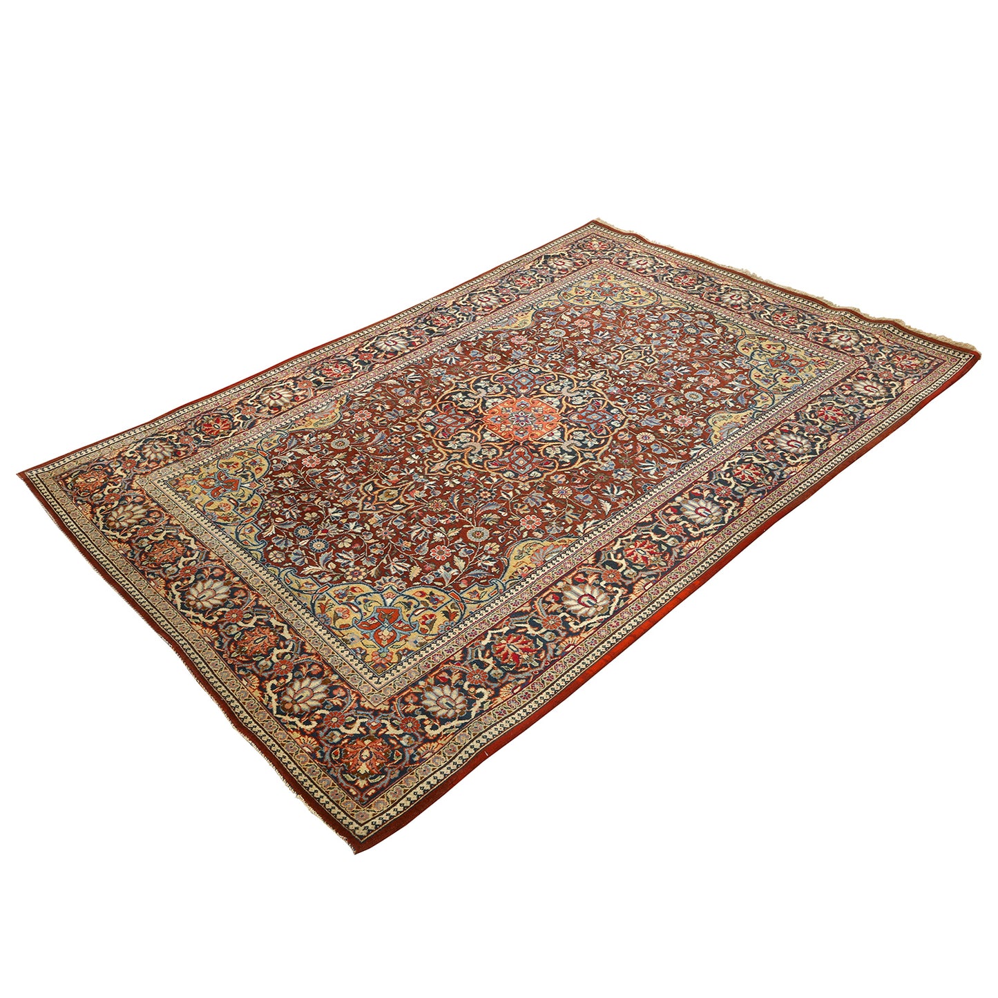 Antique Kashan Atash Oghli 6'9x4'5 1893