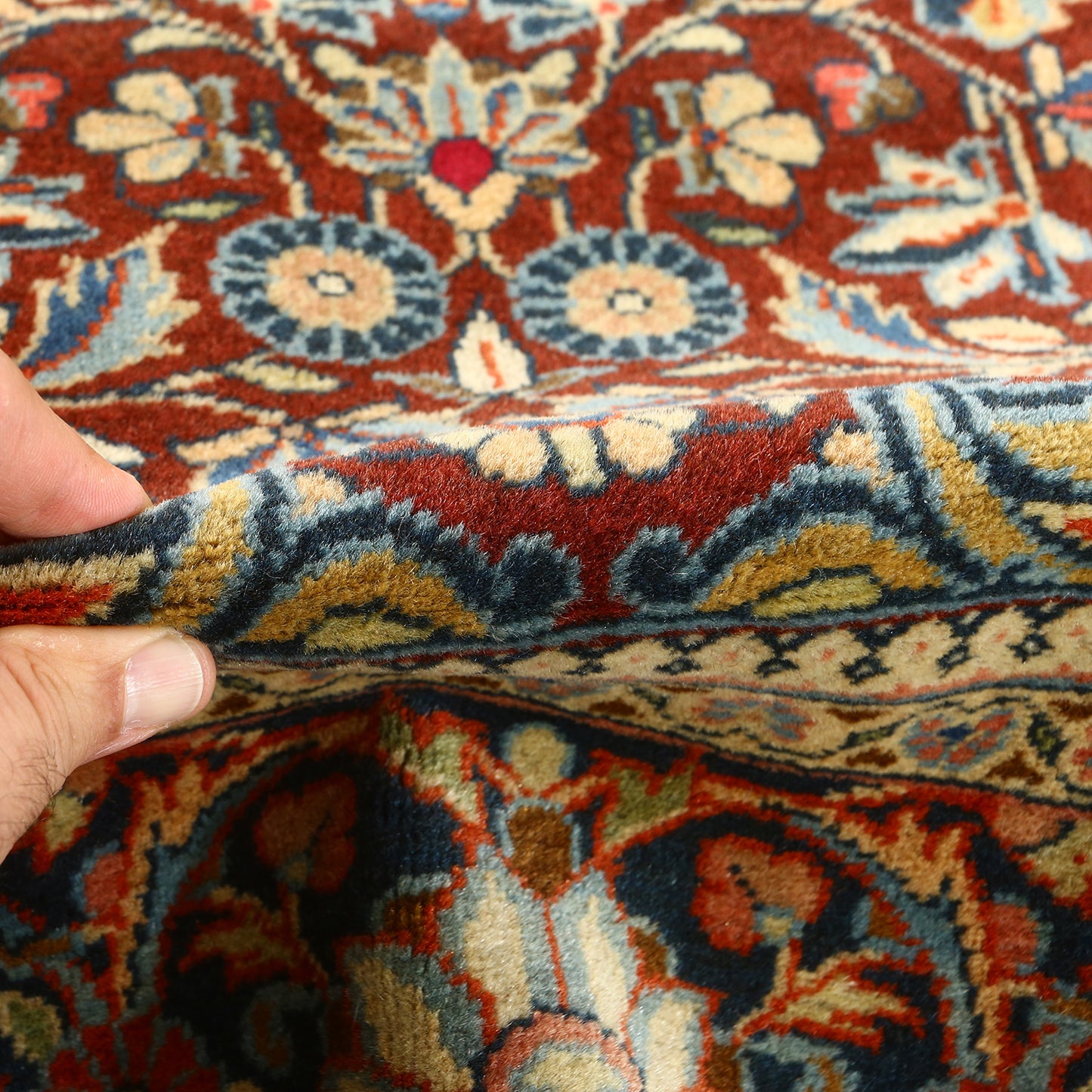 Antique Kashan Atash Oghli 6'9x4'5 1893