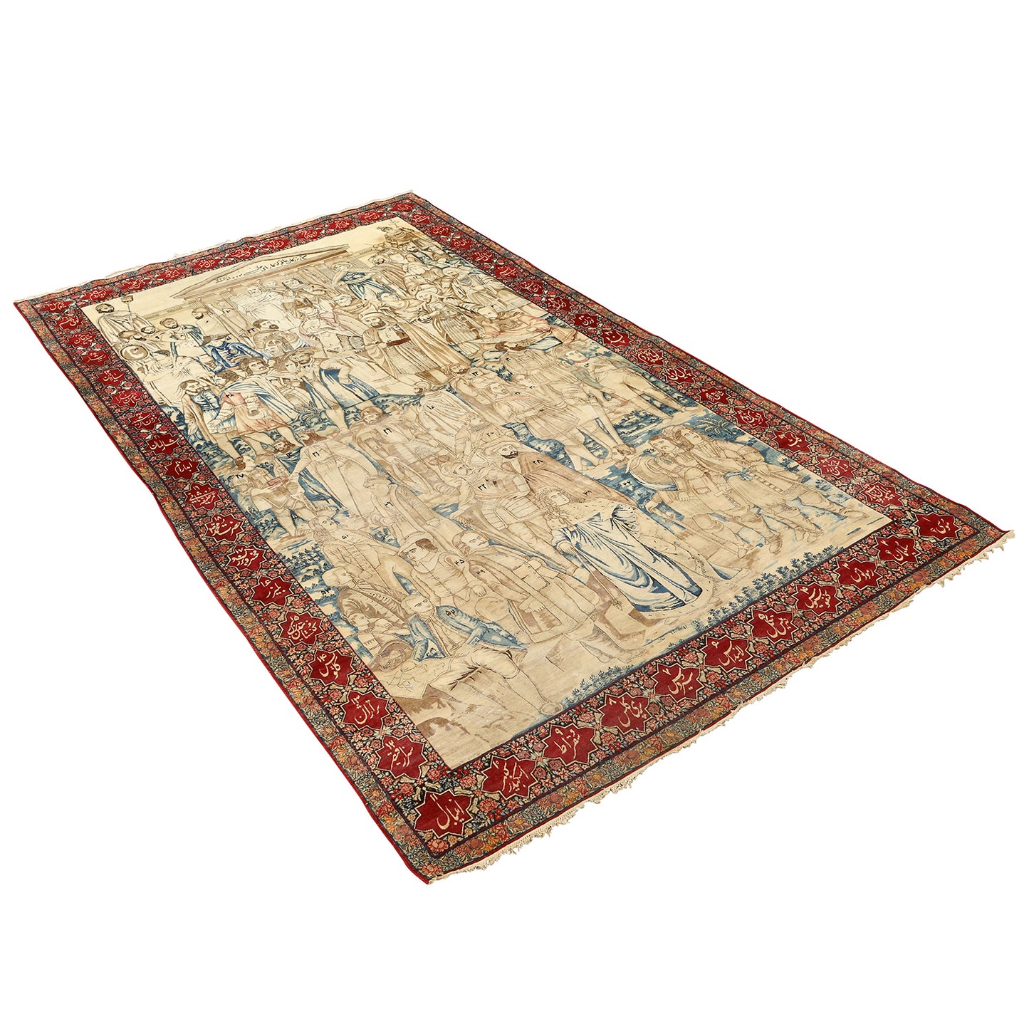 Antique Lavar Greatest Men Ever Born A Pair 8'10x5'5 1856