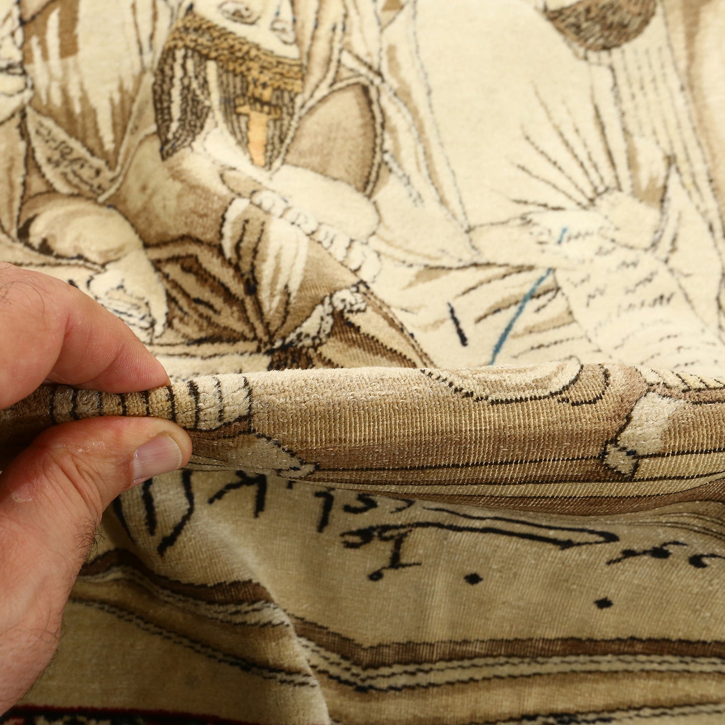 Antique Lavar Greatest Men Ever Born A Pair 8'10x5'5 1856