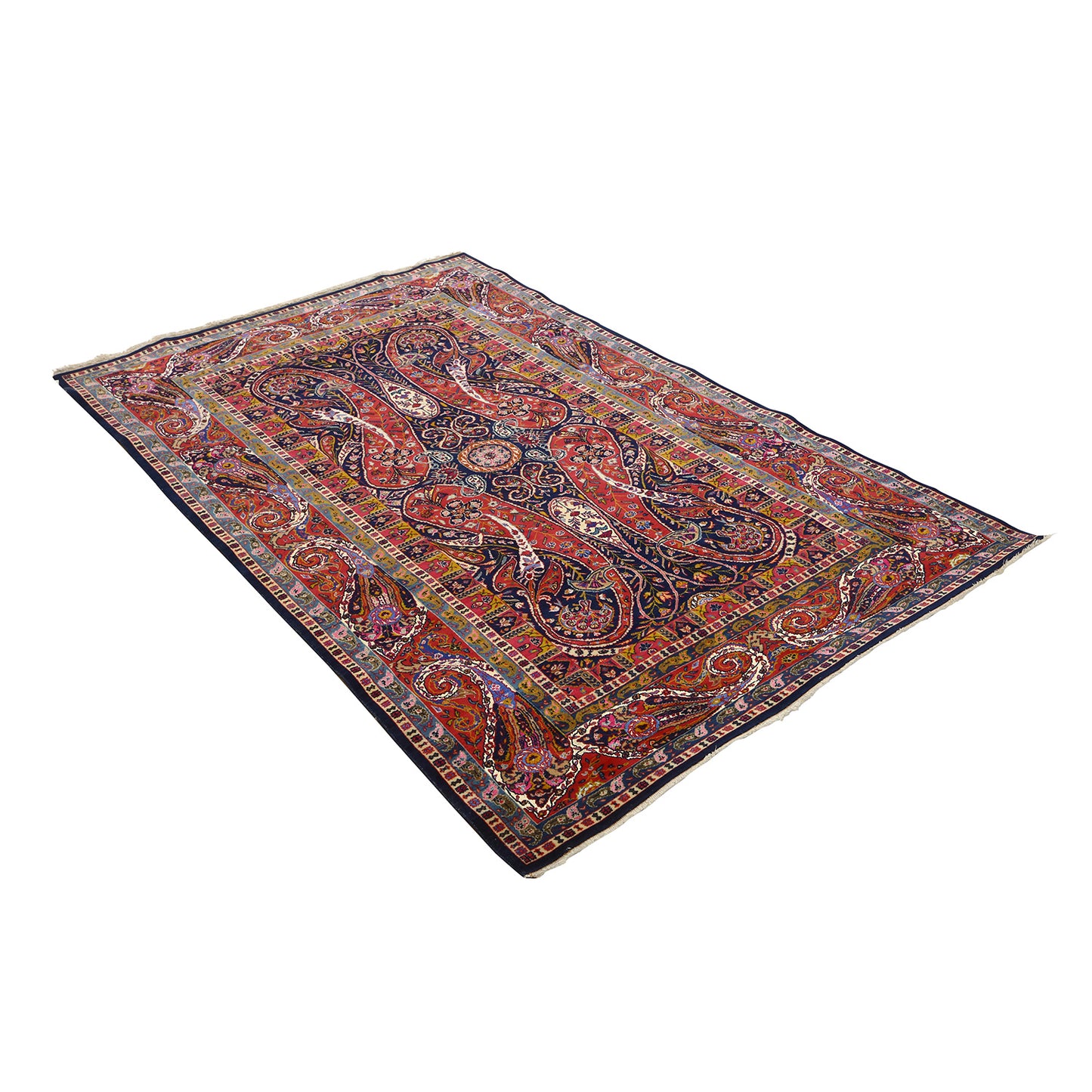 Antique Kashan Tafazoli Pair 6'9x4'4 4434