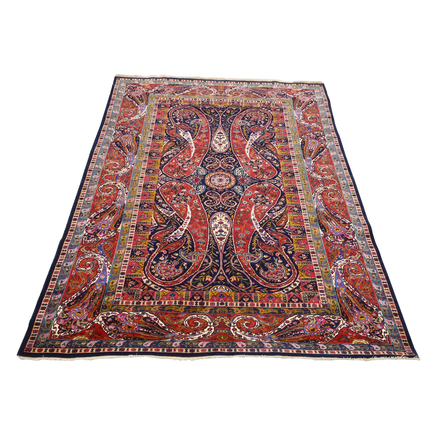 Antique Kashan Tafazoli Pair 6'9x4'4 4434