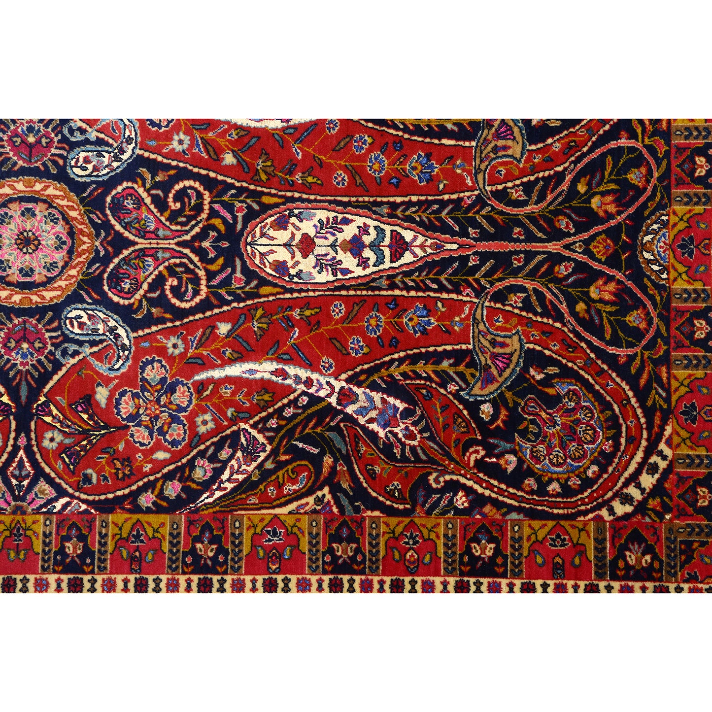 Antique Kashan Tafazoli Pair 6'9x4'4 4433