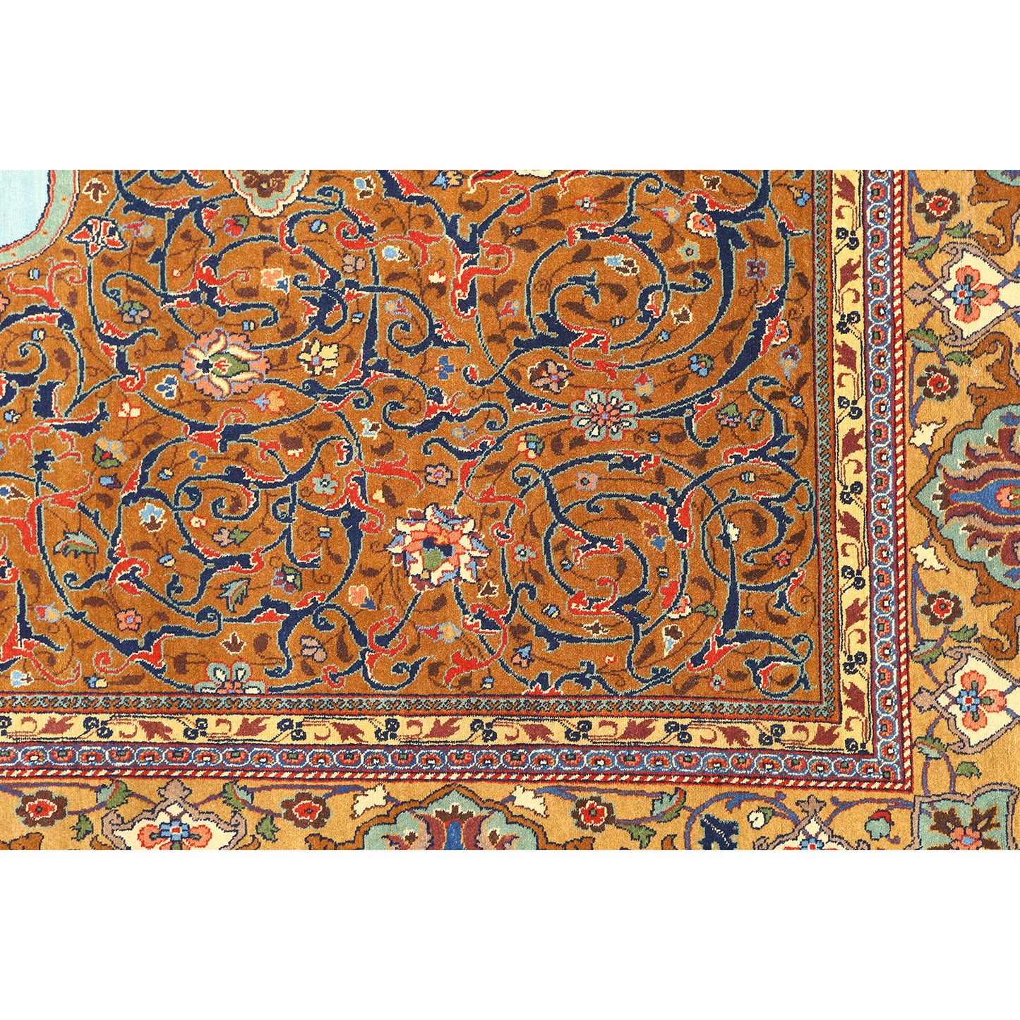 Antique Tabriz Hadad Pair 9'0x8'6 1491
