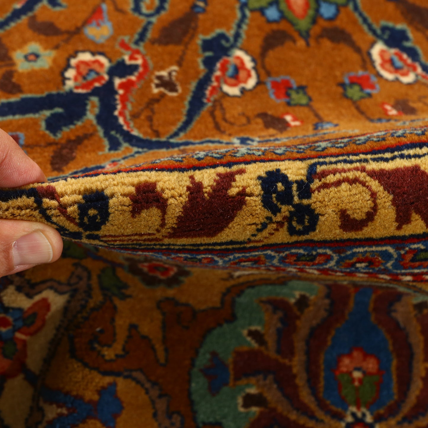 Antique Tabriz Hadad Pair 9'0x8'6 1491