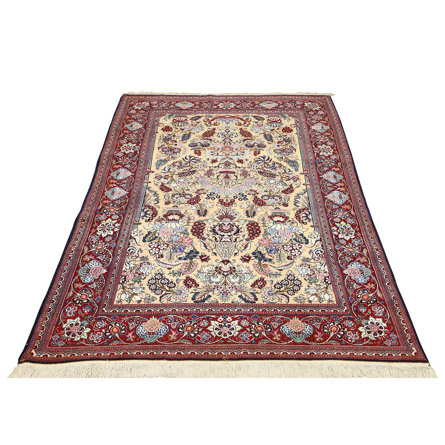 Antique Kashan Dabir 7'0x4'4 1956