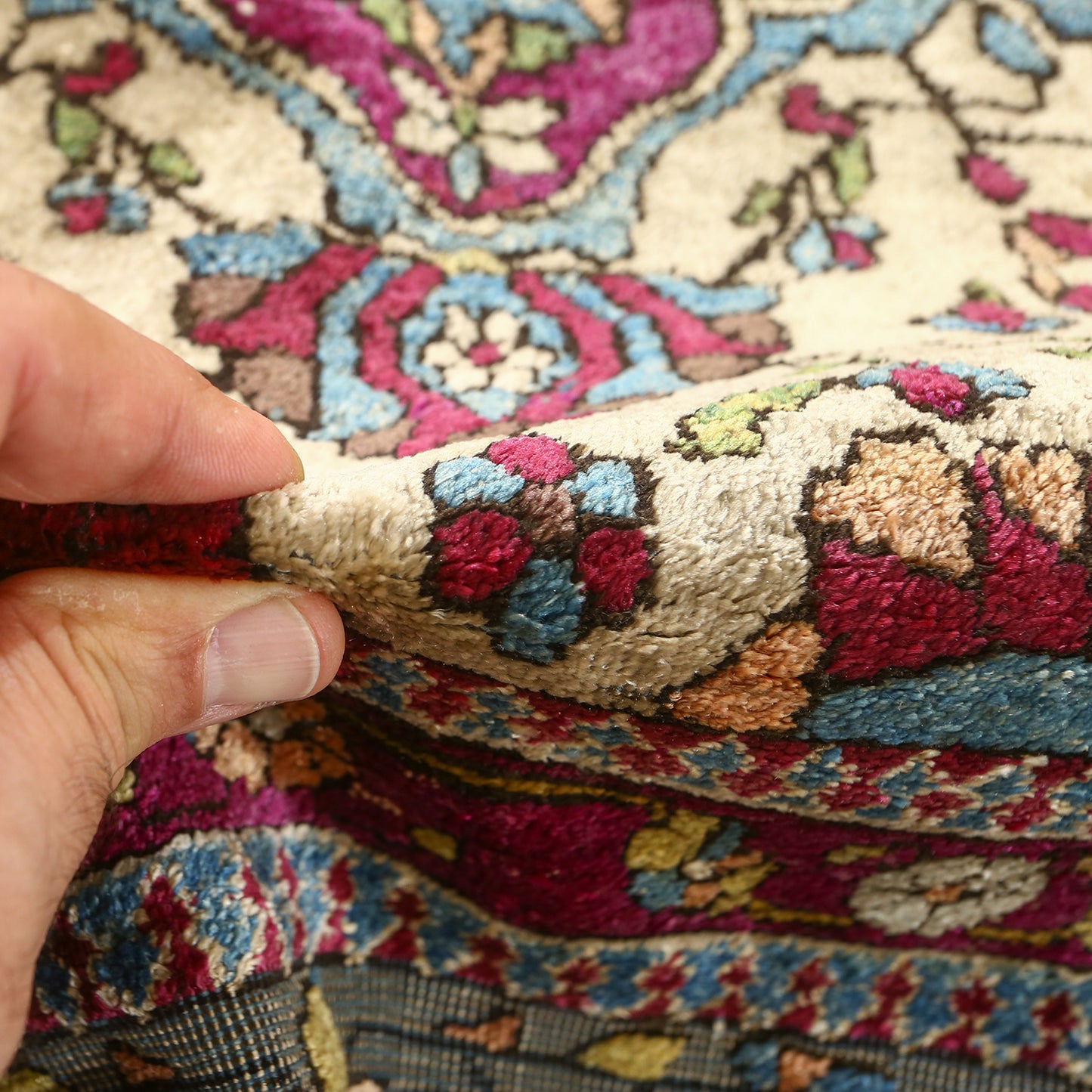 Antique Kashan Mohtasham 6'8x4'6 2038