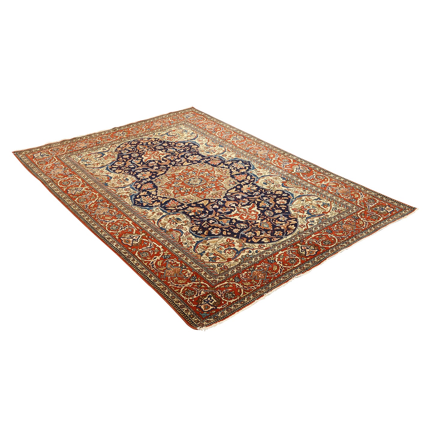 Antique Isfahan Ahmad Pair 6'9x4'9 5970