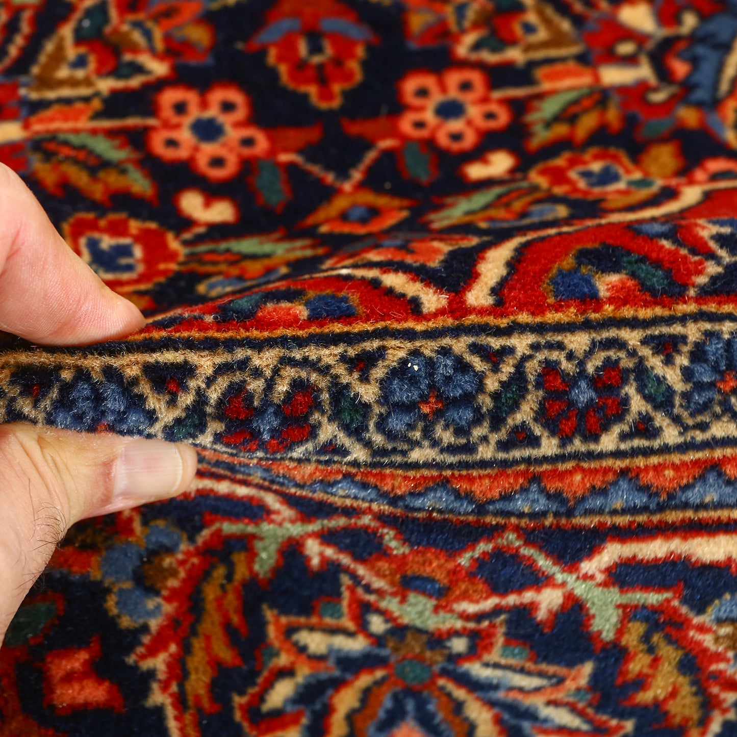 Antique Kashan Dabir 6'10x4'5 5595