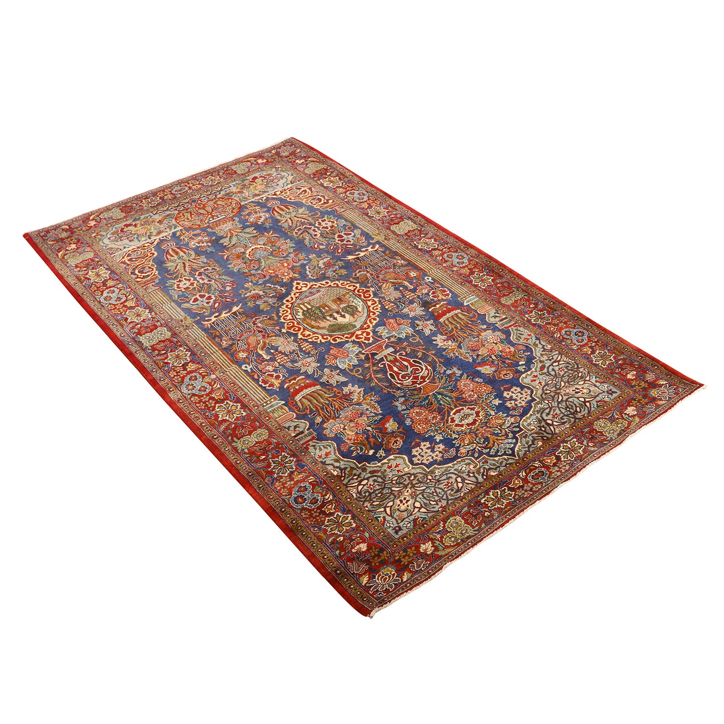 Antique Kashan Tafazoli 5'2x3'4 NU3813