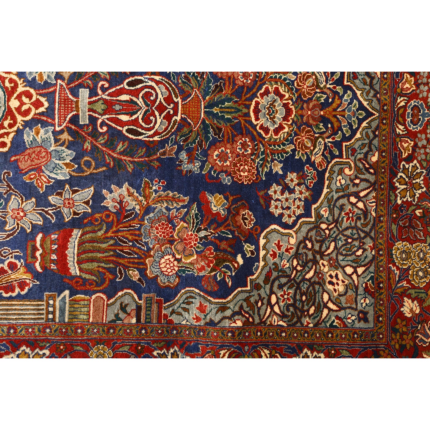 Antique Kashan Tafazoli 5'2x3'4 NU3813