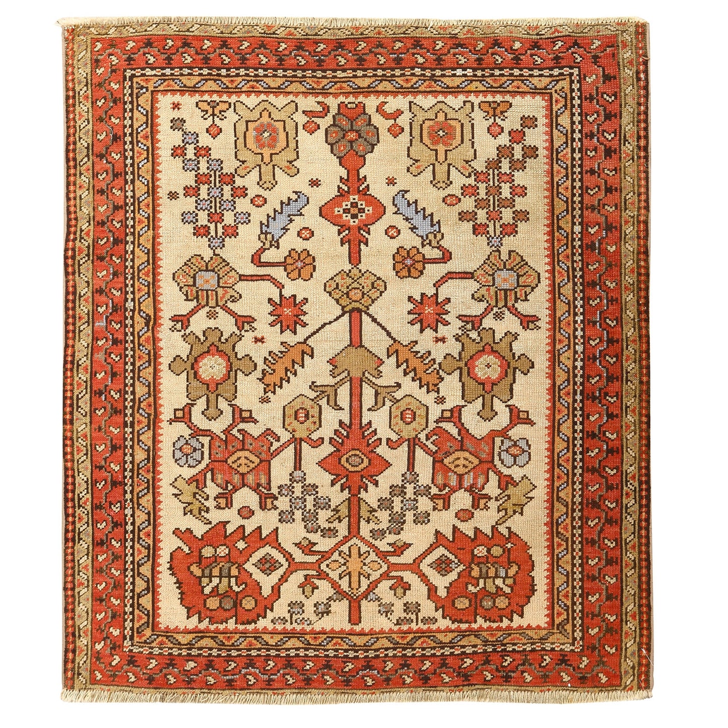 Antique Ushak 4'11x4'5 1959