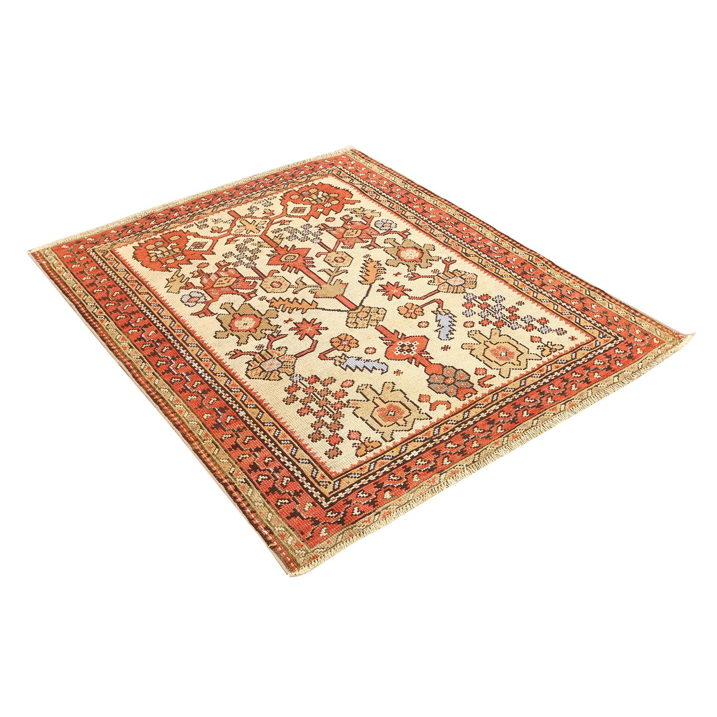 Antique Ushak 4'11x4'5 1959