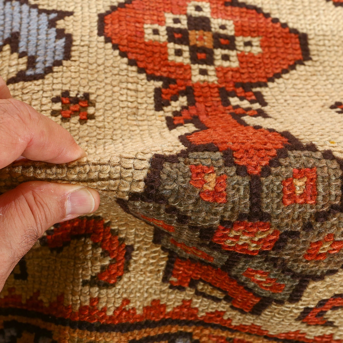 Antique Ushak 4'11x4'5 1959