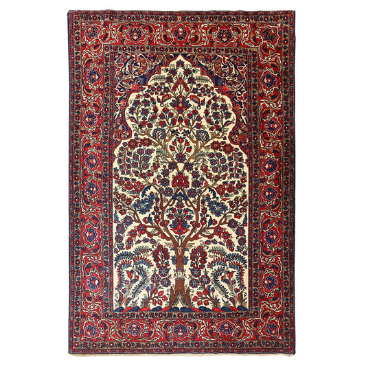Antique Isfahan 7'1x4'7 1962