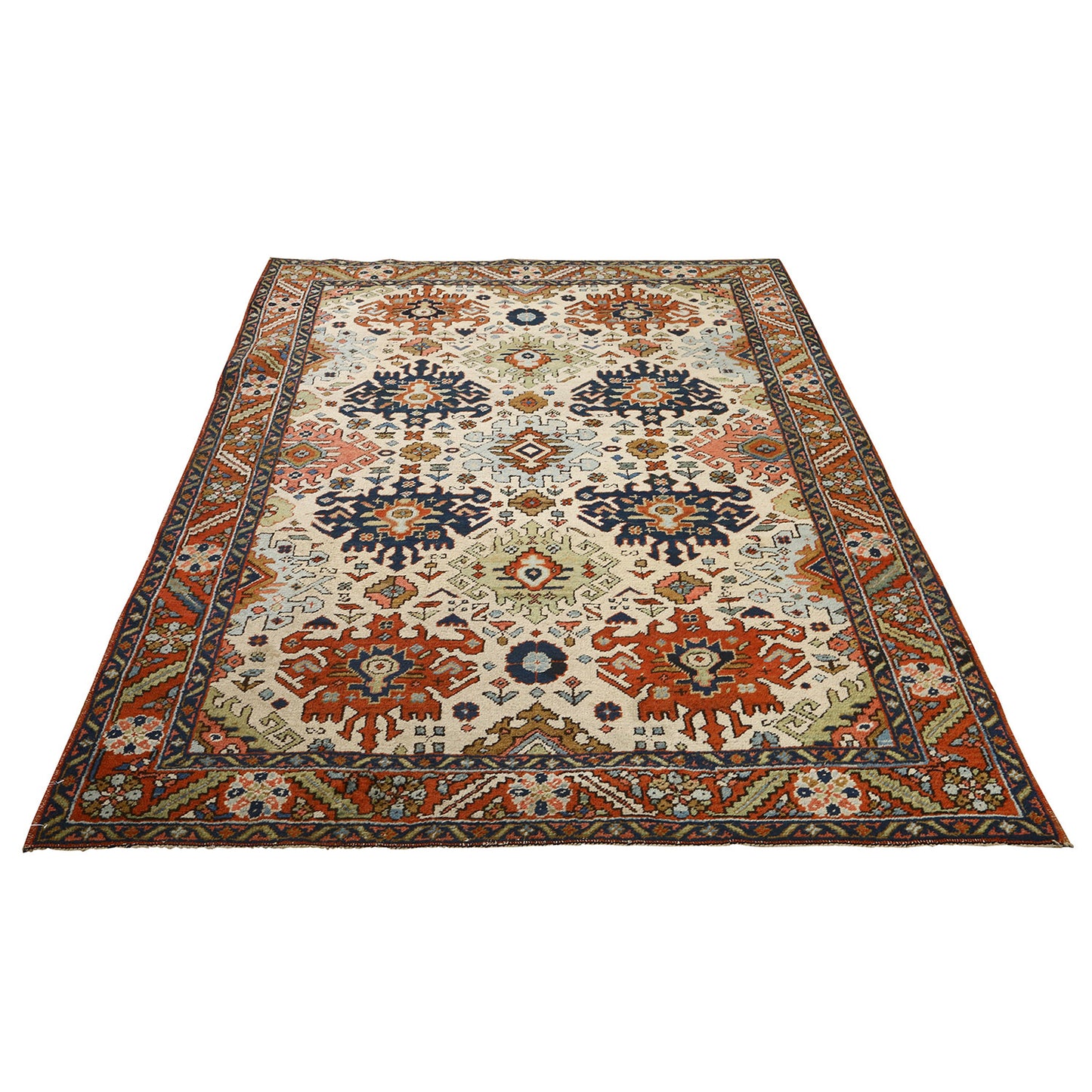 Antique Heriz 6'6x4'11 1871