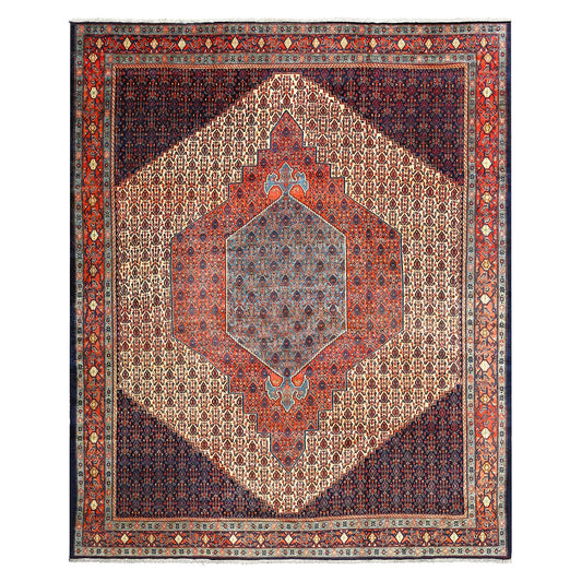 Antique Seneh Kordestan 12' X9'8 Z905