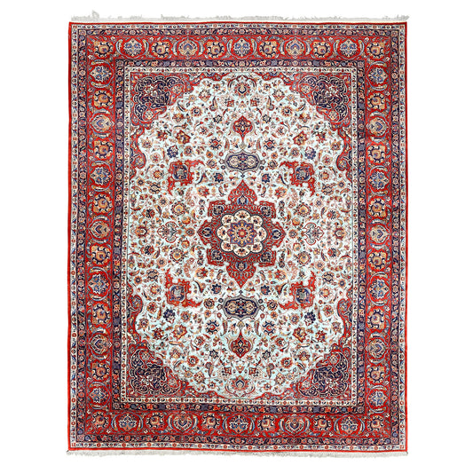 Antique Kashan DABIR 12'6 X 9'11 1720