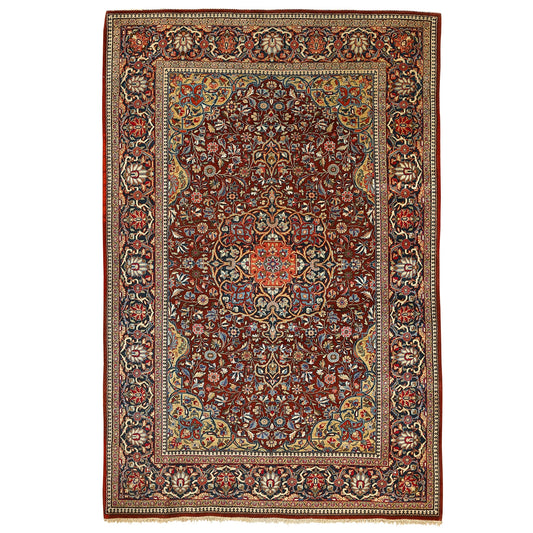 Antique Kashan Atash Oghli 6'9x4'5 1893