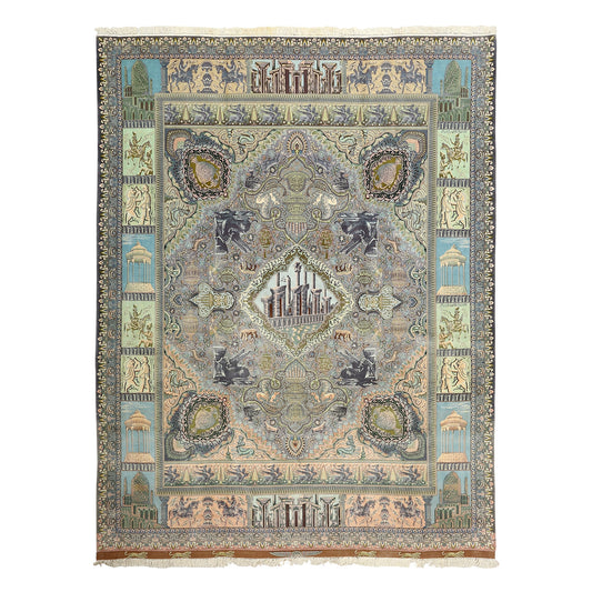 Vintage Tabriz Nami 13'3 X 10'2 4306