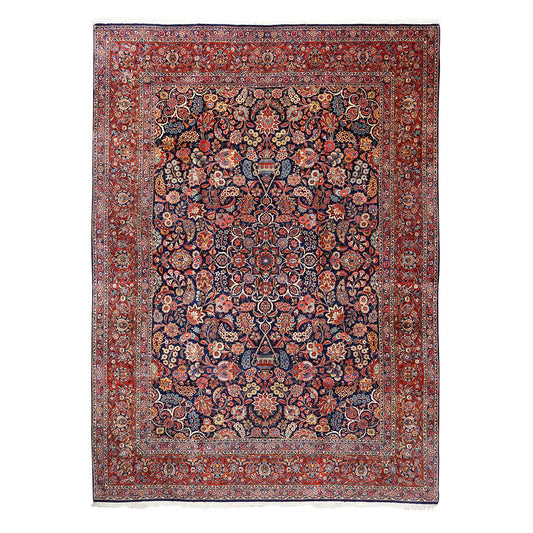 Antique Kashan Dabir 12'3 X 9' 4427