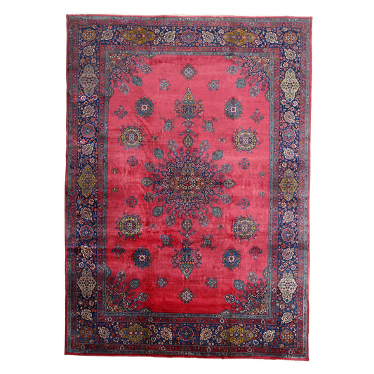 Antique Kashan 14' X 10' 1765