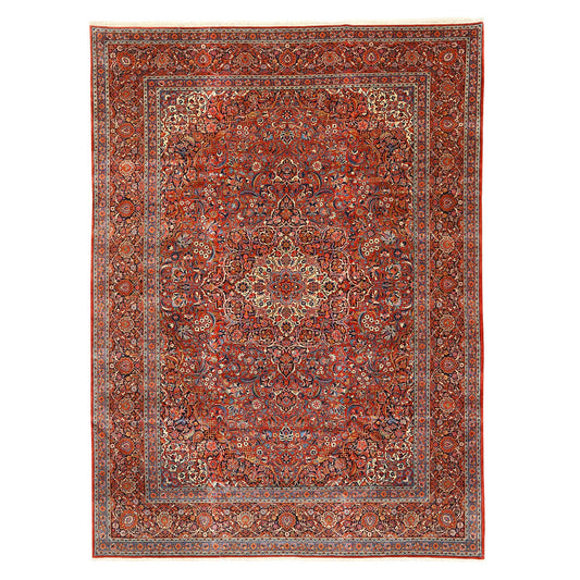 Antique Kashan Dabir 12' X 8'9 4549